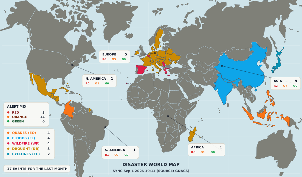 Disaster World Map theme preview